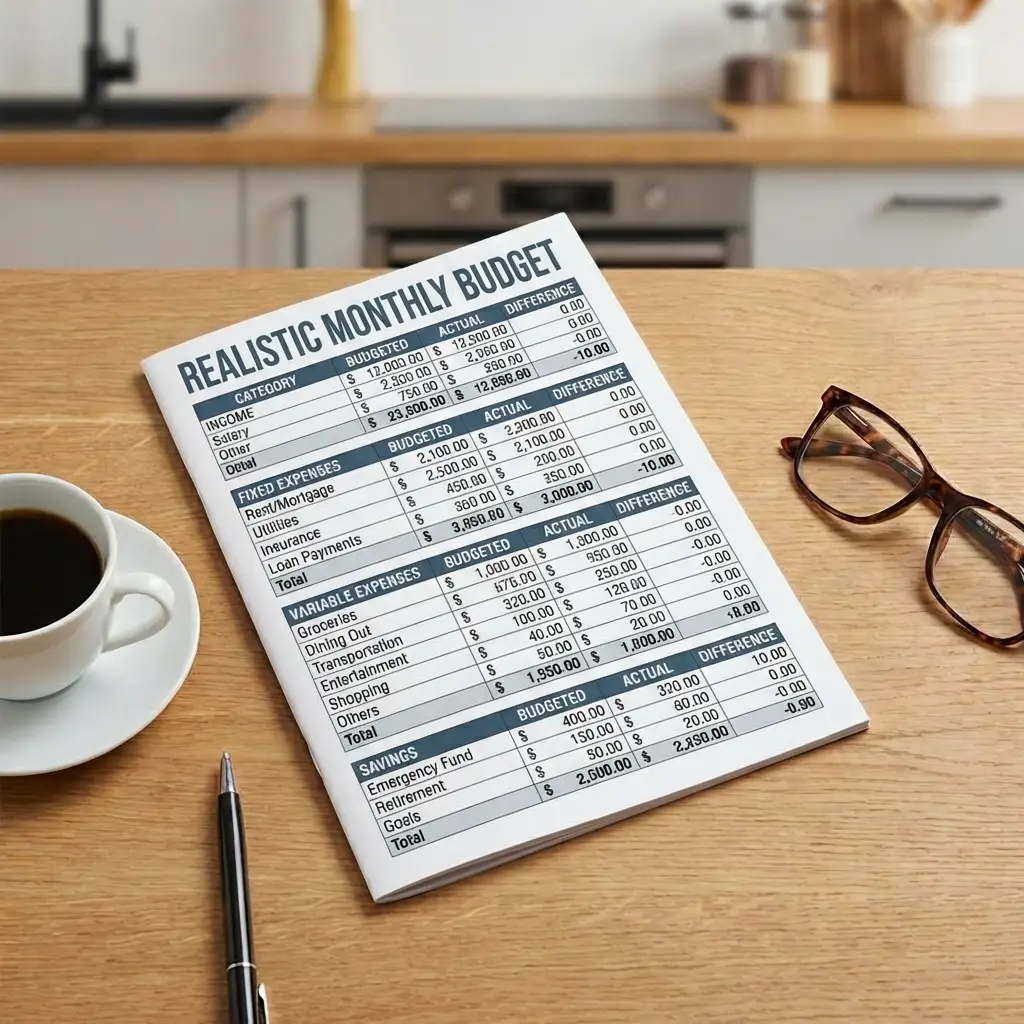 Create a Realistic Monthly Budget