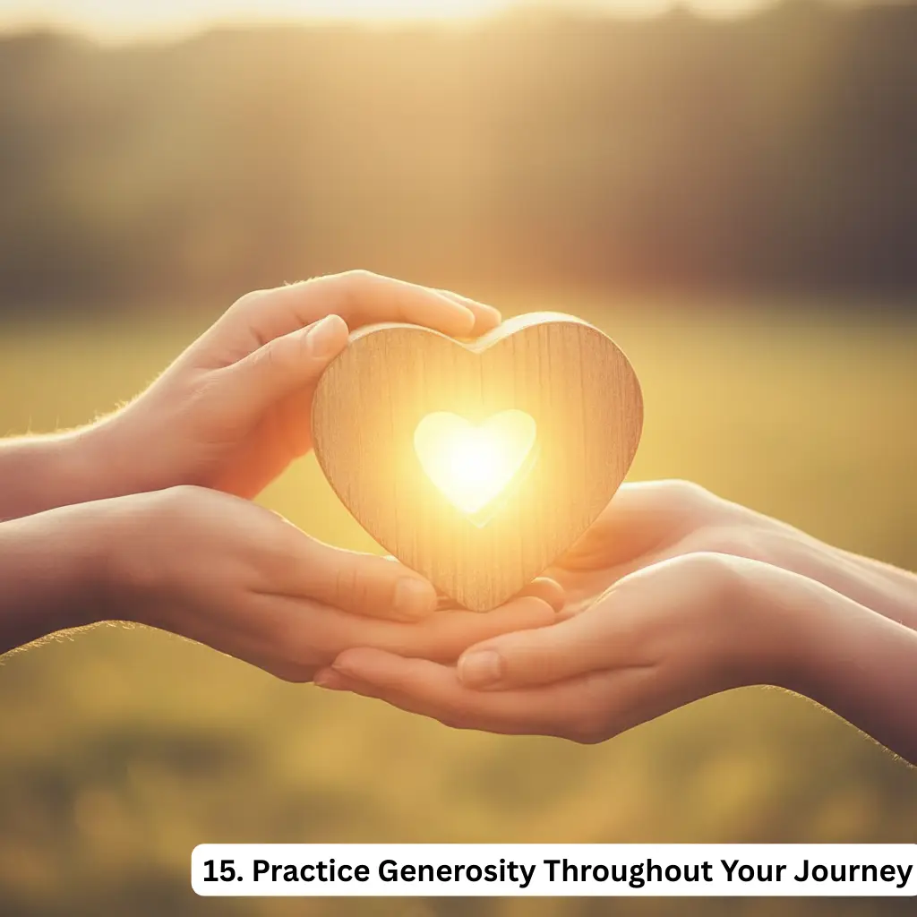 Practice Generosity Throughout Your Journey