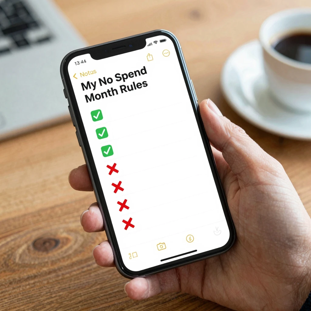 No Spend Month Tracker Idea 