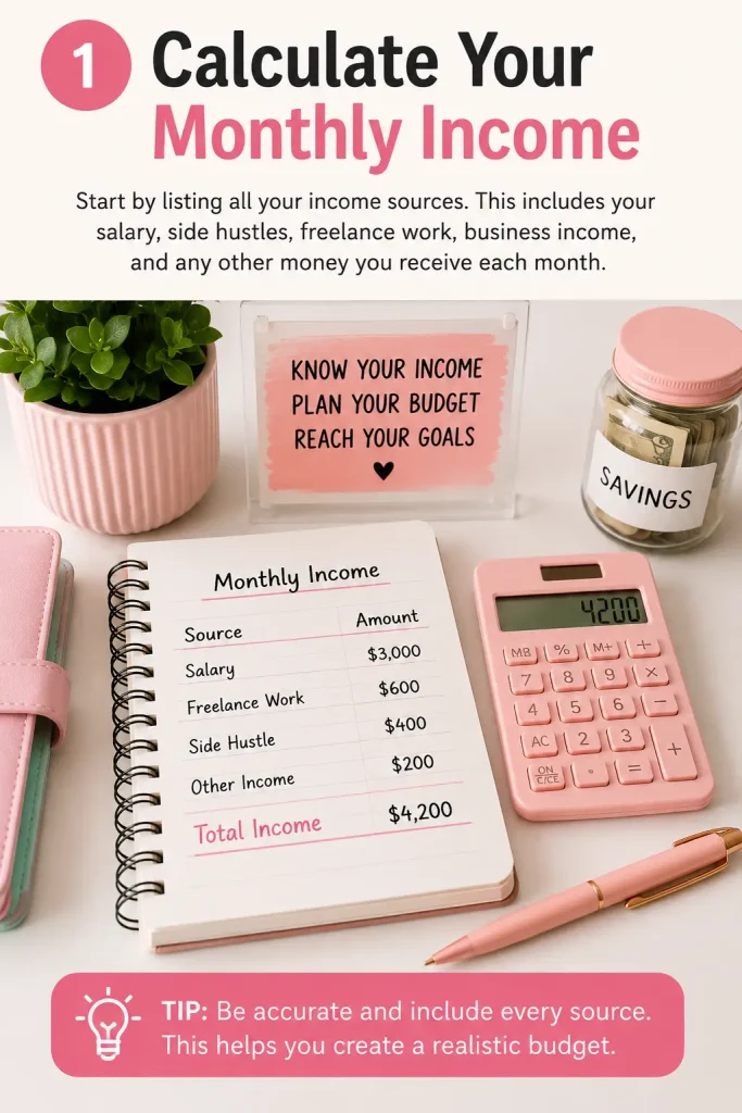 1. Calculate Your Monthly Income