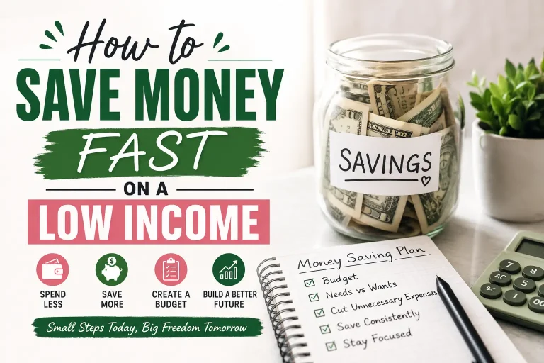 How to Save Money Fast on a Low Income